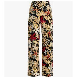 Anne Klein Women's Petite High-Rise, Pull-on Printed Palazzo Pant, Medium